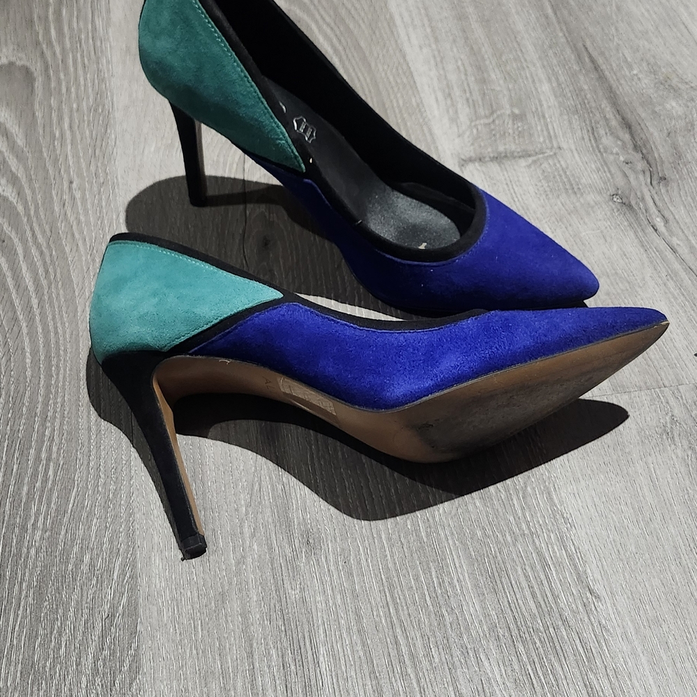 Aldo Vibrant Blue and Teal Heels